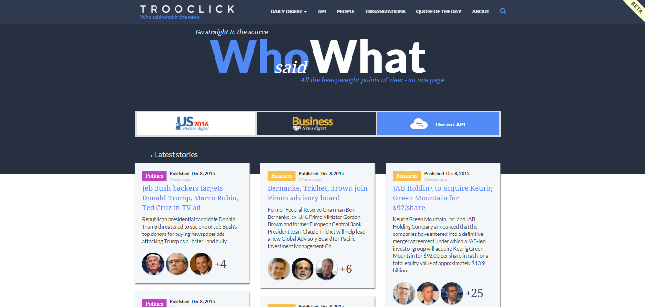 Trooclick NewsData API gallery image