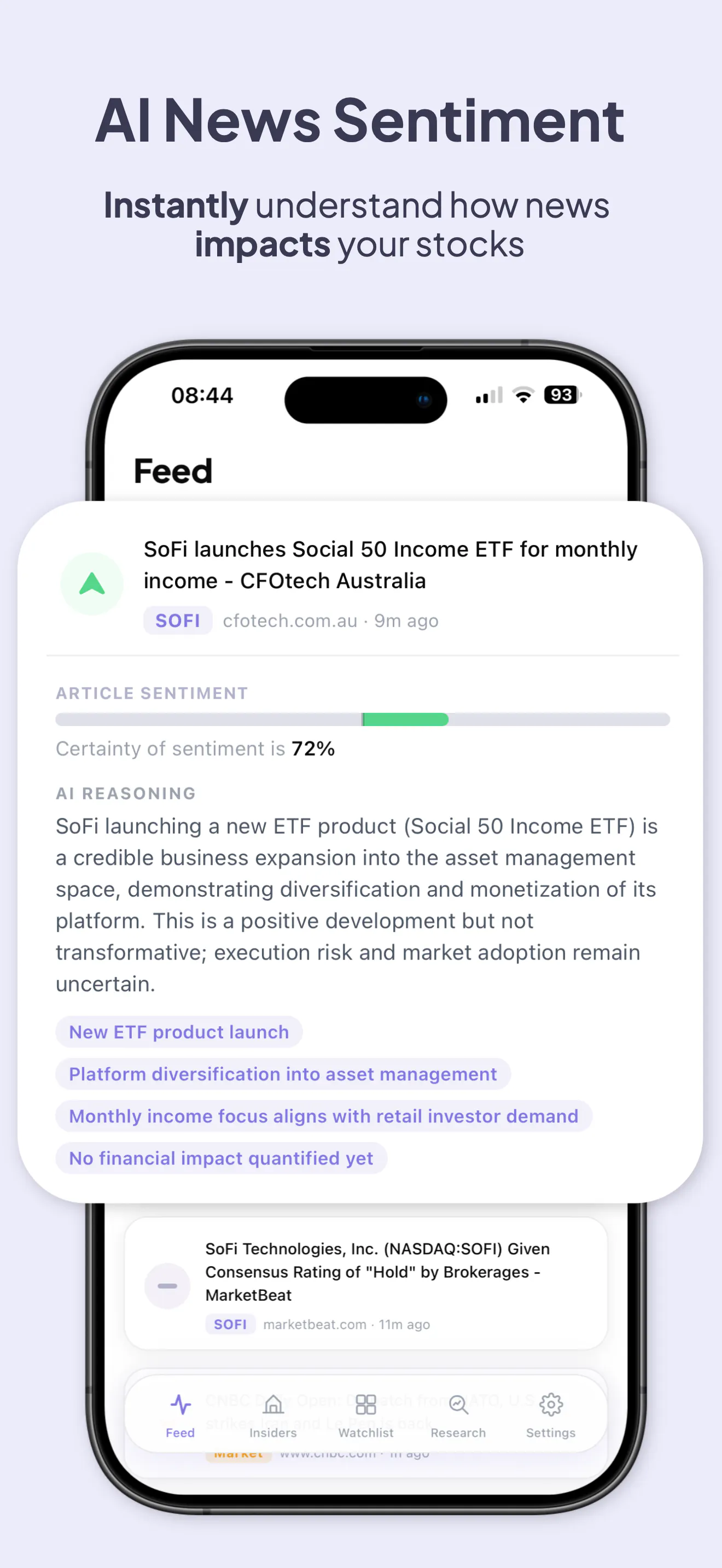 Sentex: Real-time Stock Intelligence gallery image