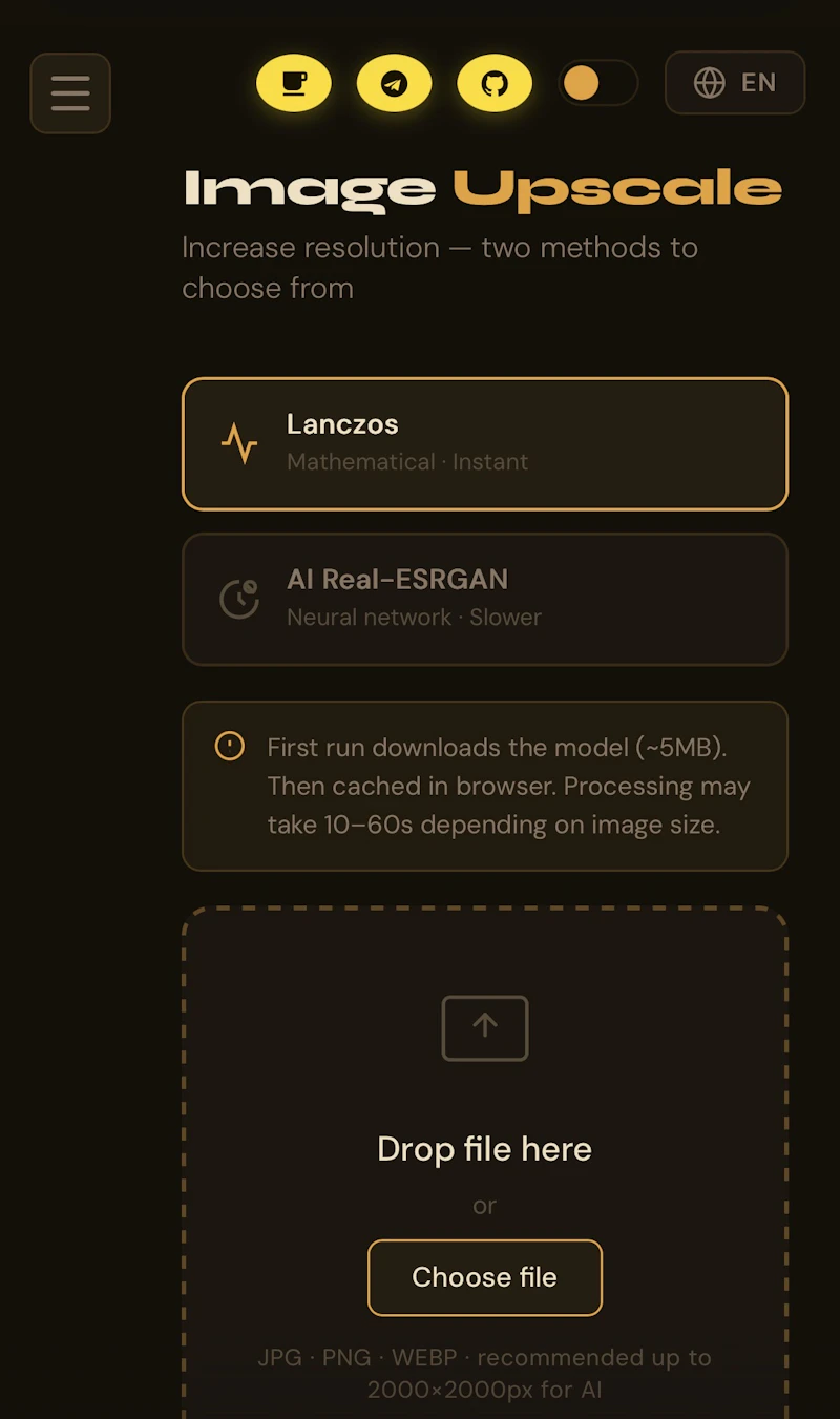ConvertX screenshot 3