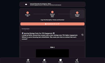Focus Organize AI Carousel Generator gallery image