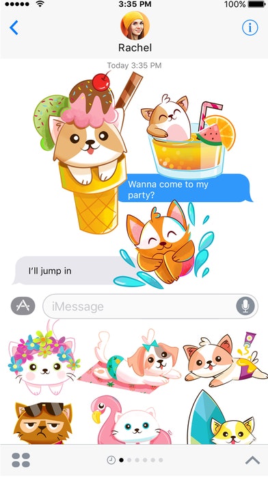 iMessage Stickers - Summer Pets gallery image