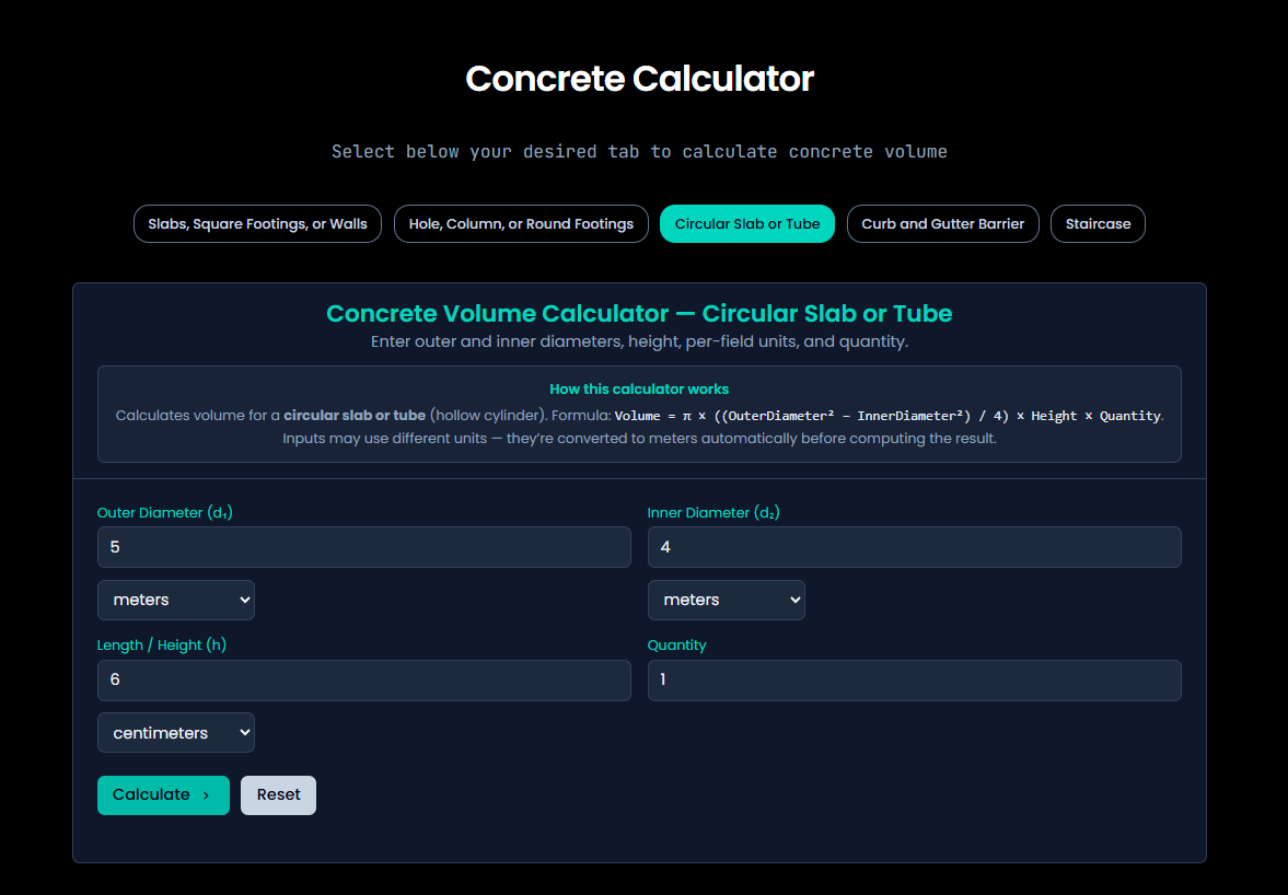 Concrete Calculator Max gallery image