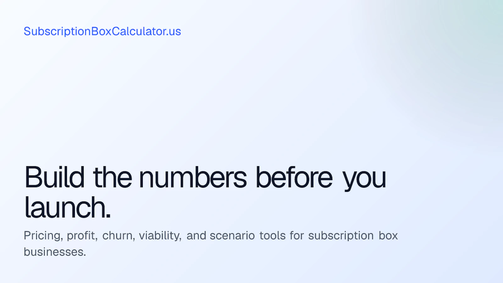 SubscriptionBoxCalculator.us screenshot 1