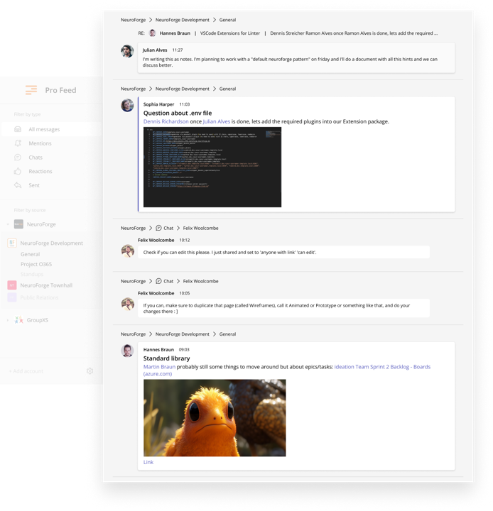 Pro Feed - Multi -Teams Chat Feed media 6
