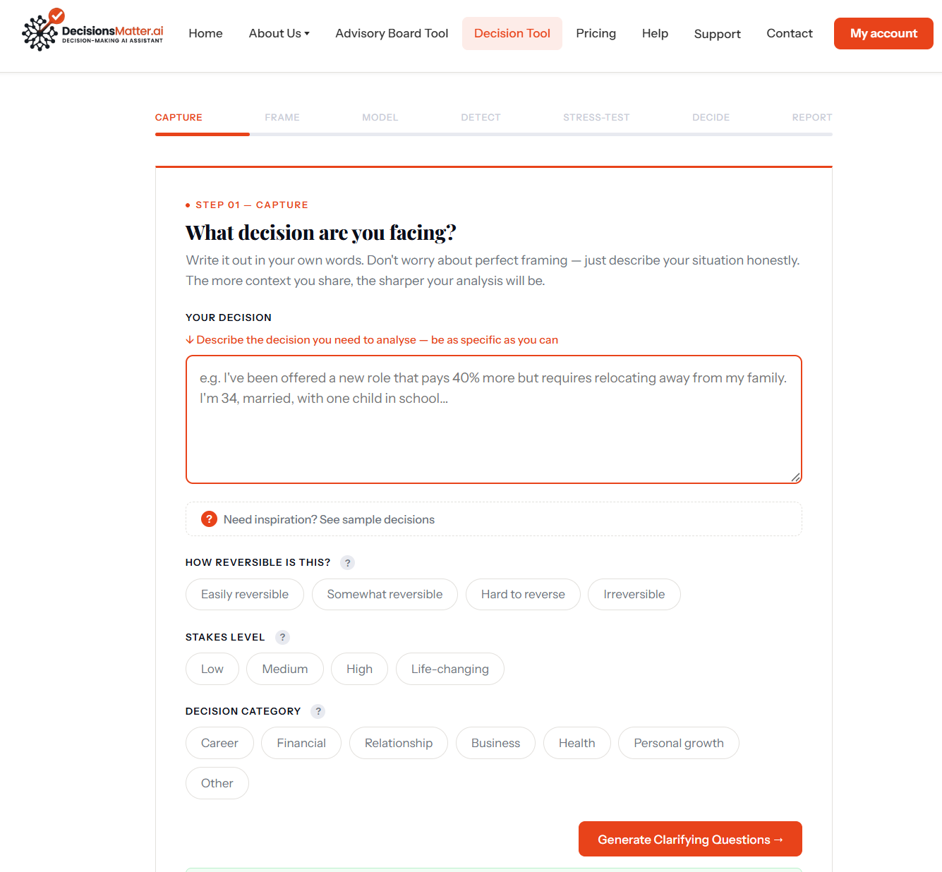 DecisionsMatter.ai- Decisions Assistant gallery image