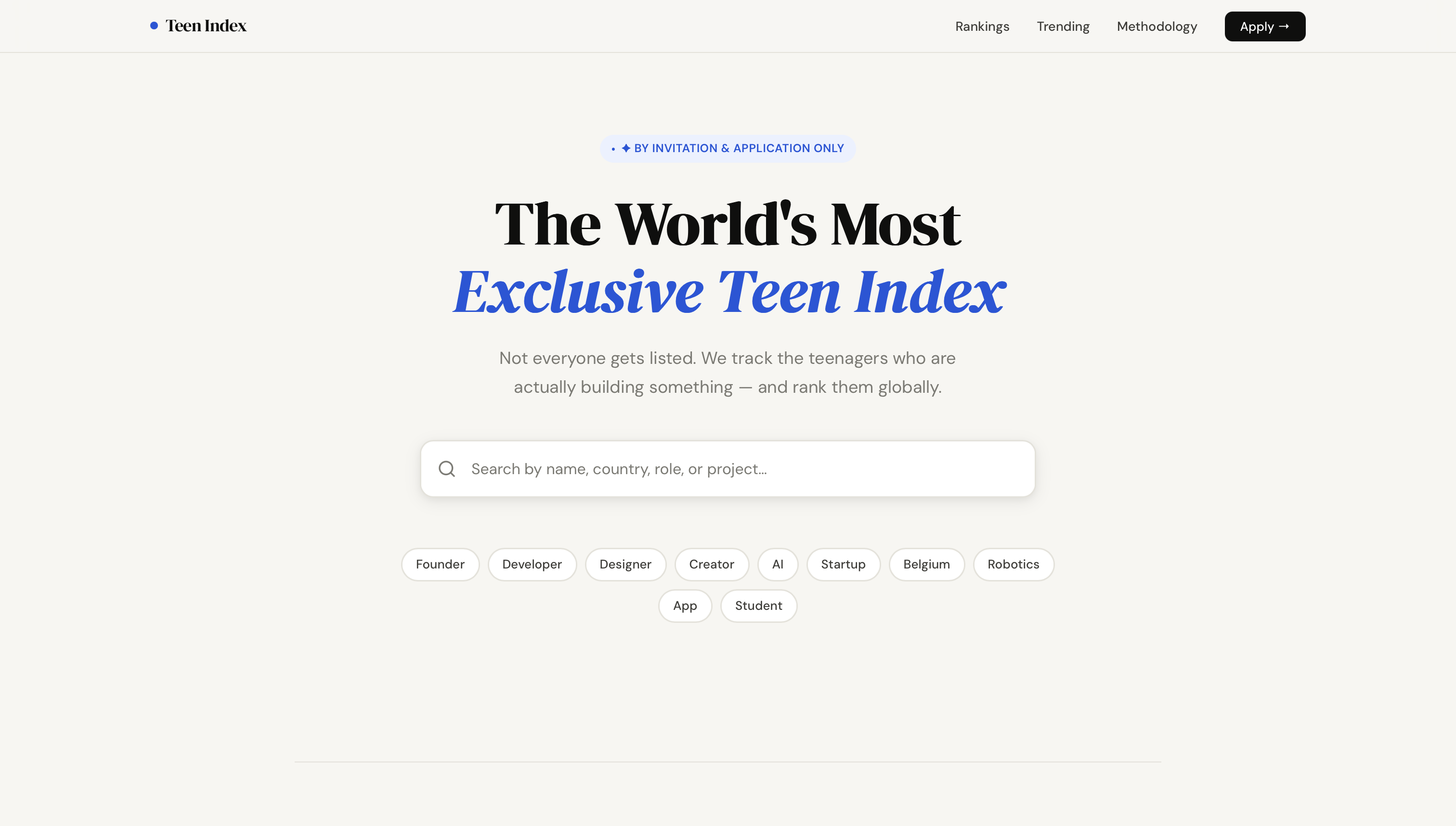Teen Index gallery image