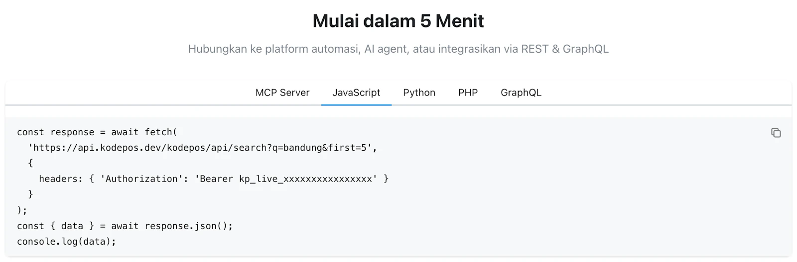 Kode Pos API screenshot 4