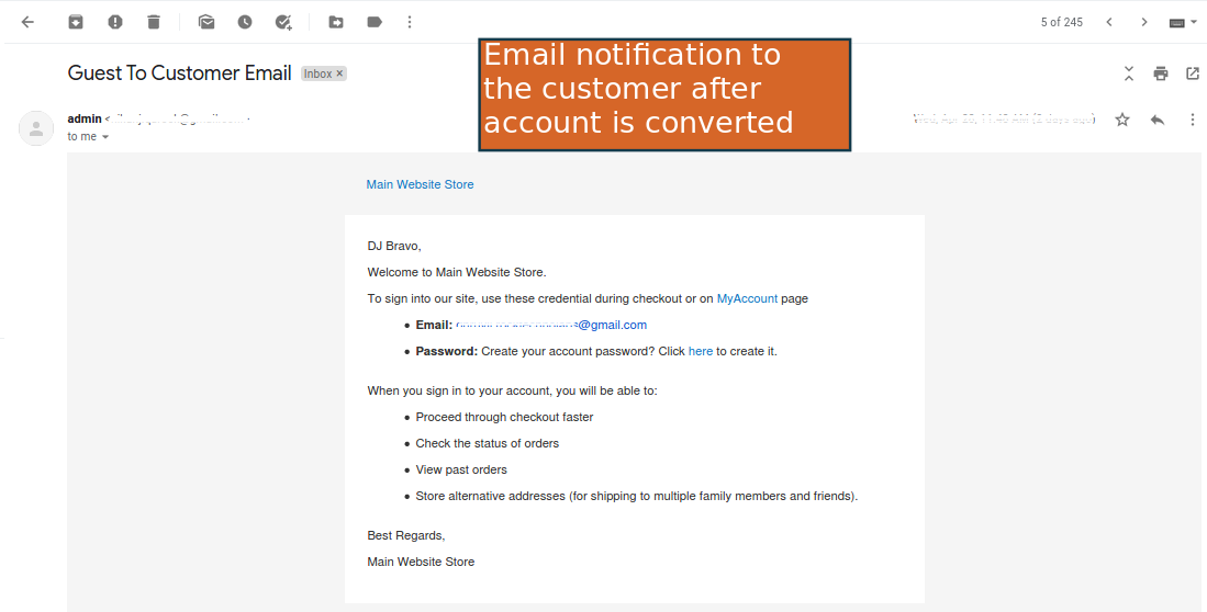 Magento 2 Guest to Customer gallery image
