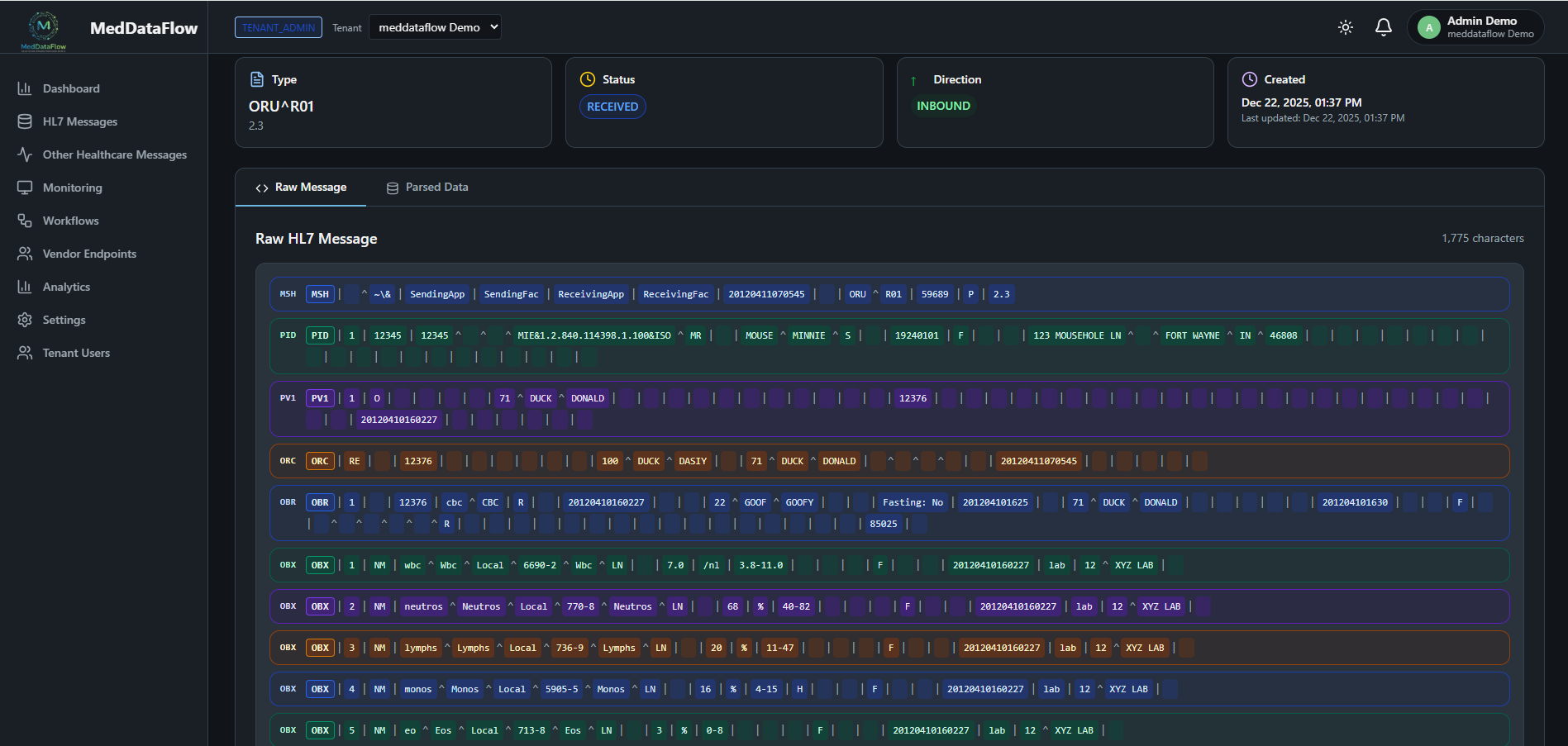 MedDataFlow - Screenshot 5 showing product features and functionality
