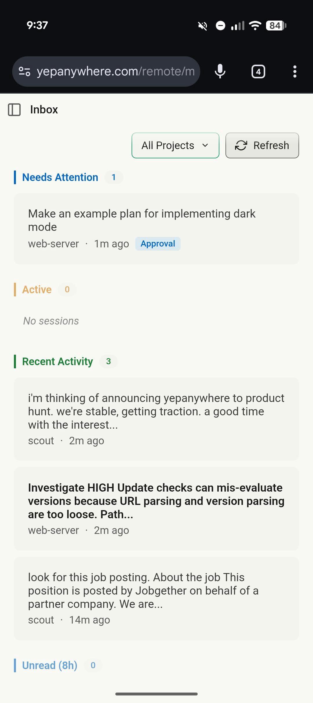 Yep Anywhere - Screenshot 5 showing product features and functionality