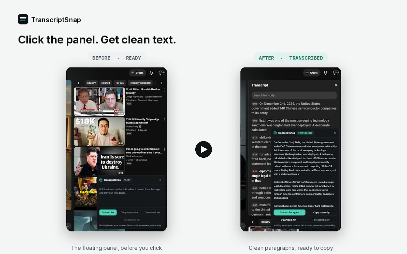 TranscriptSnap screenshot 7