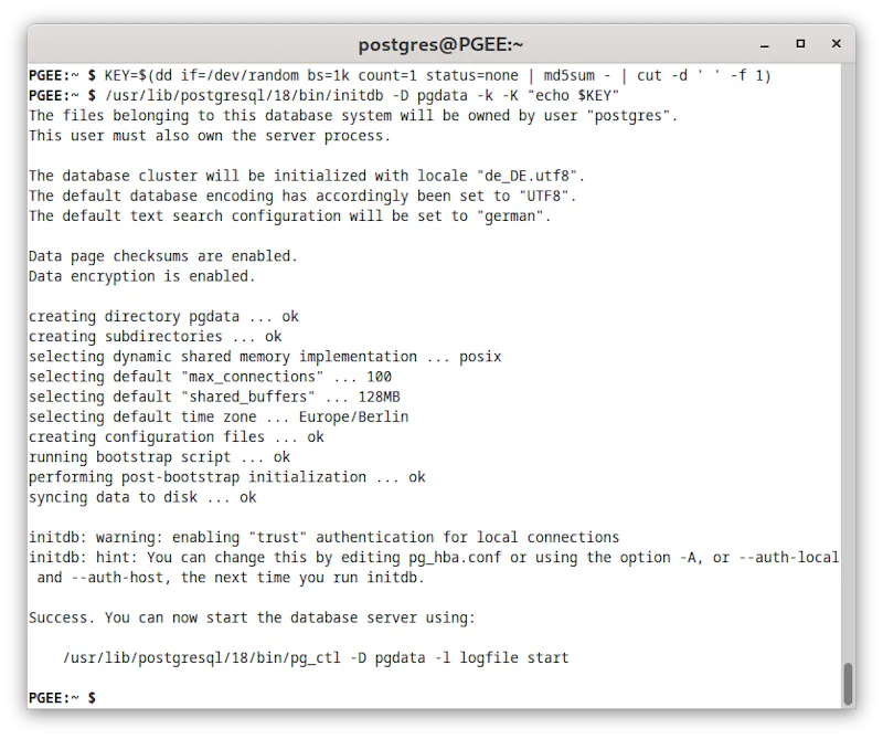 PostgreSQL Enterprise Edition (PGEE) screenshot 3