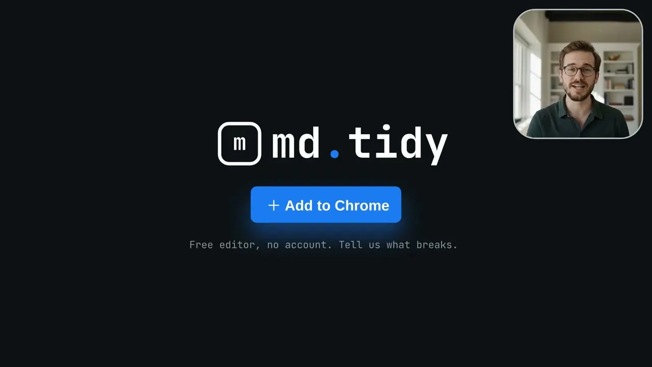 Markdown Tidy gallery image