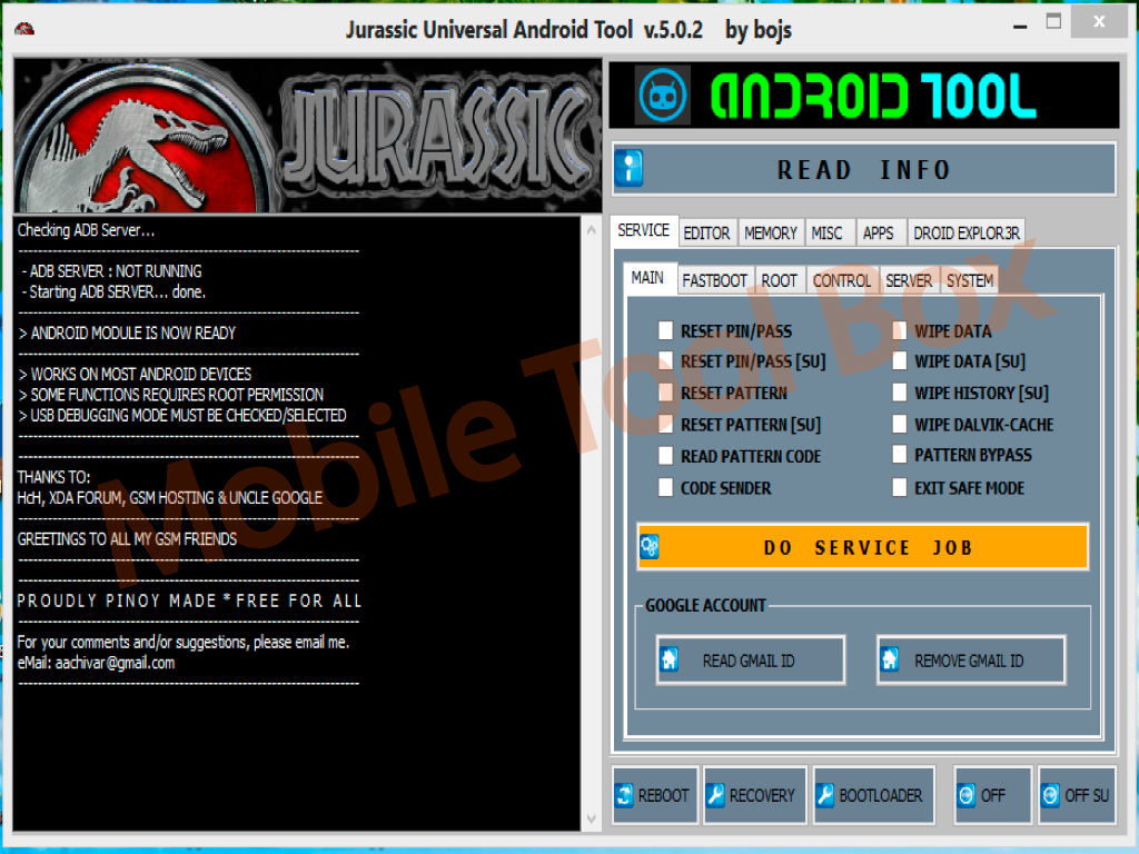 وسائط أداة Android Universal Jurassic - أداة Jurassic Universal ، أداة البرمجيات ، أداة Android 1