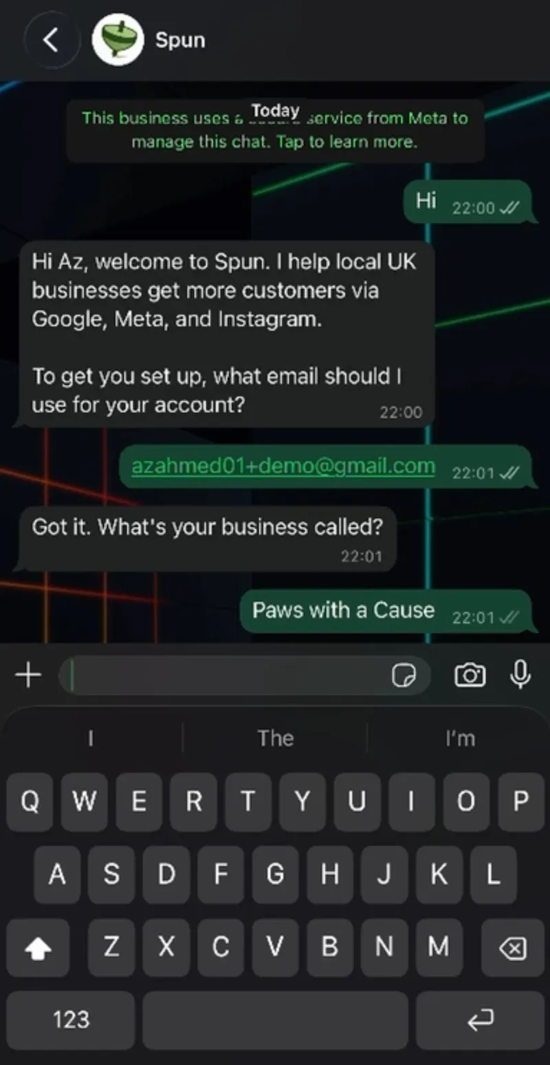 Spun screenshot 2