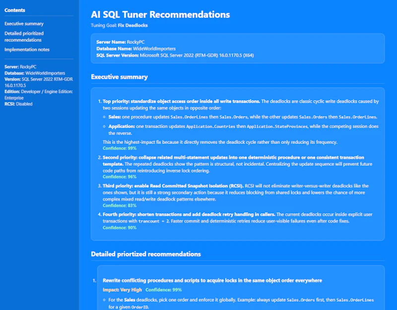AI SQL Tuner Studio screenshot 4