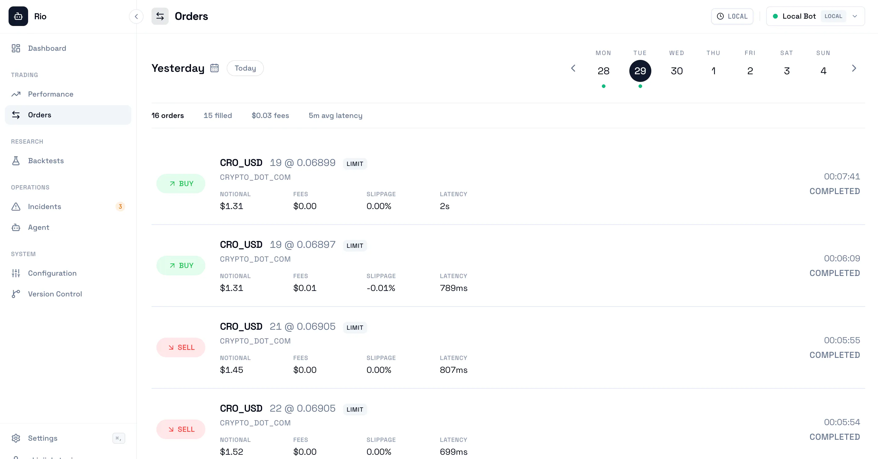 Rio — Download the ML crypto trading bot gallery image