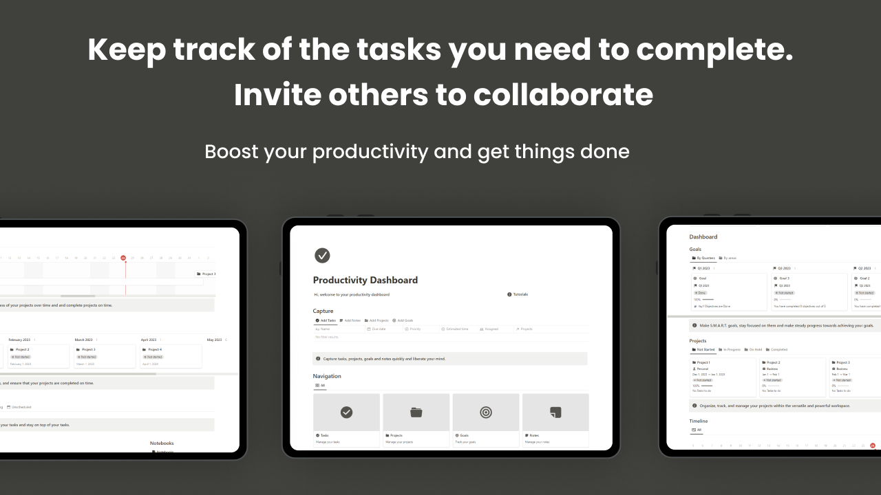Notion Productivity Dashboard gallery image