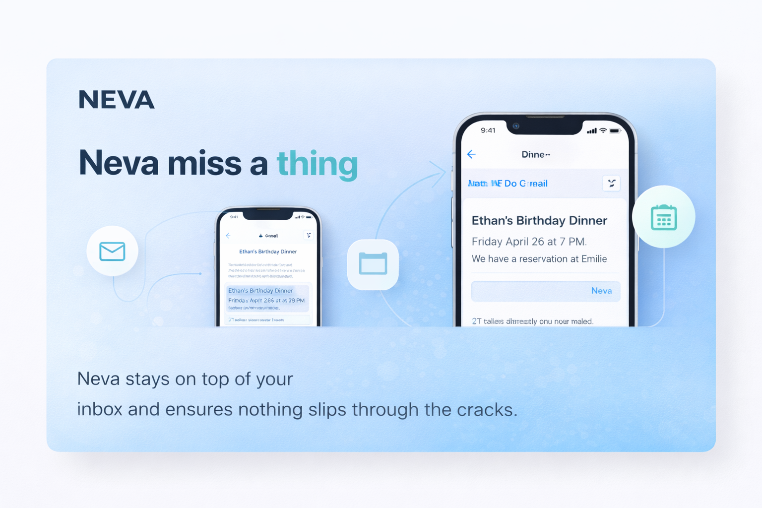 NEVA WAITLIST - Screenshot 3 showing product features and functionality