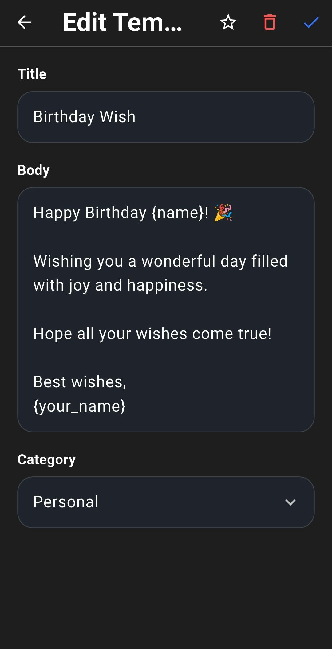 Temply: Quick Text Templates gallery image