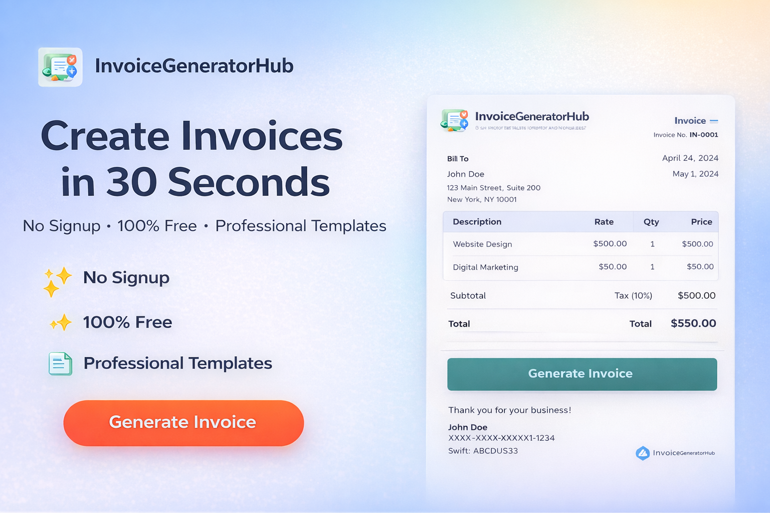 InvoiceGeneratorHub