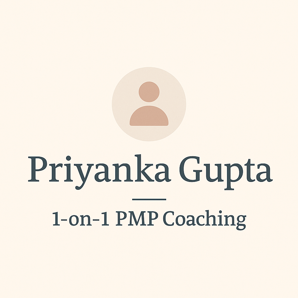 การฝึก PMP ของ Priya - ผ่าน PMP ของคุณในการลองครั้งแรกด้วยการฝึก 1: 1 จาก Priya media 1