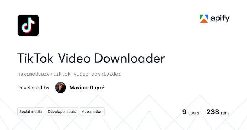 TikTok Video Downloader screenshot 1