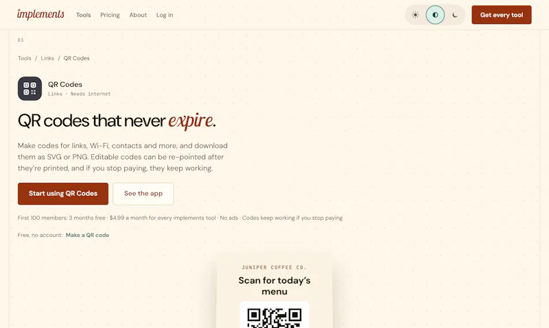 implements screenshot 4