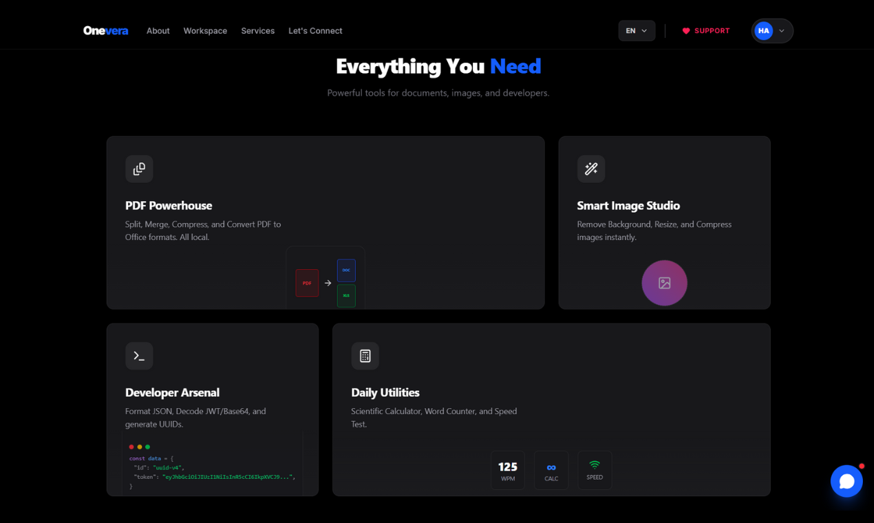 Onevera - Screenshot 3 showing product features and functionality