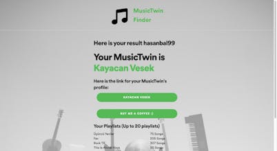 MusicTwin Finder gallery image