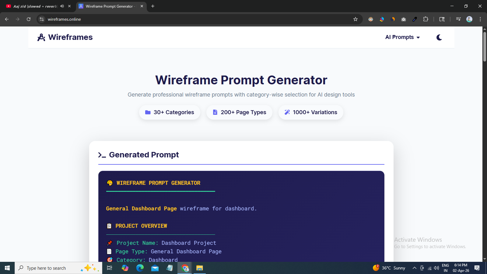 Wireframes.online gallery image