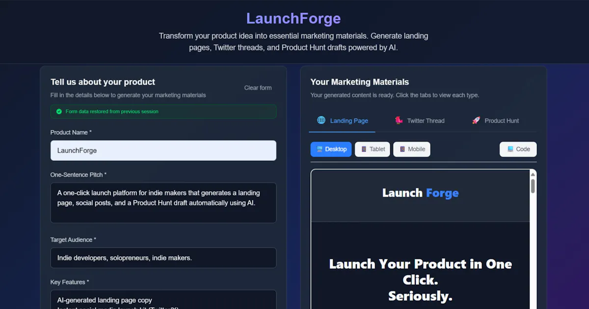 LaunchForge