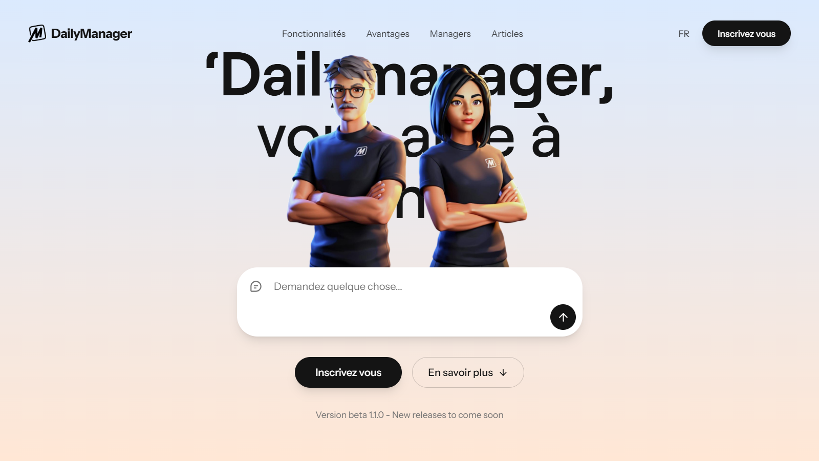 DailyManager - Main product screenshot demonstrating key features and user interface
