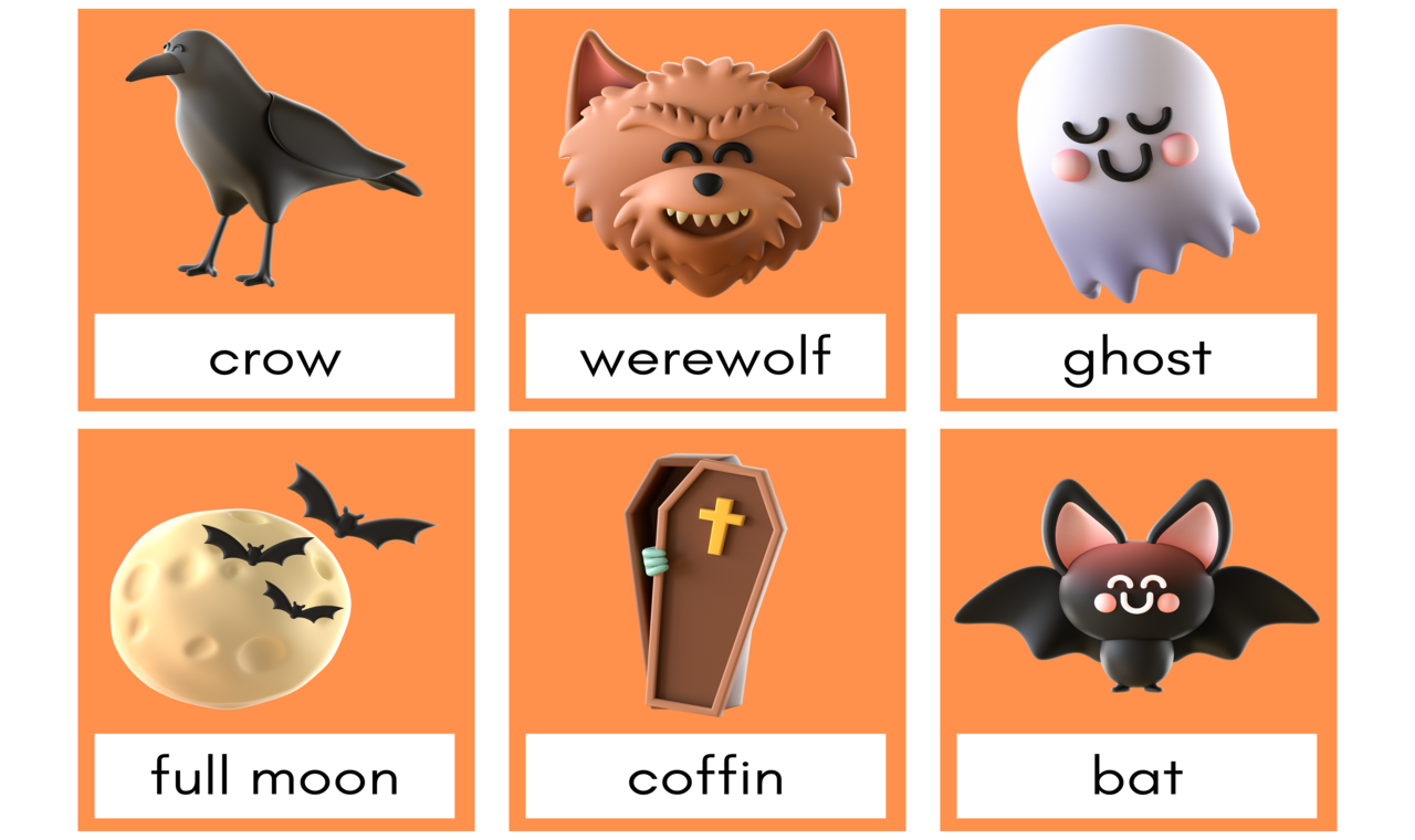 3D Halloween Flash Cards media 2