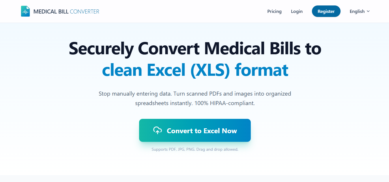 Securely Convert Medical Bills to Excel gallery image