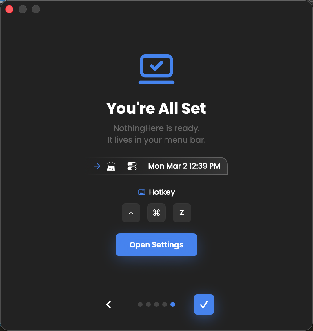NothingHere - Screenshot 2 showing product features and functionality