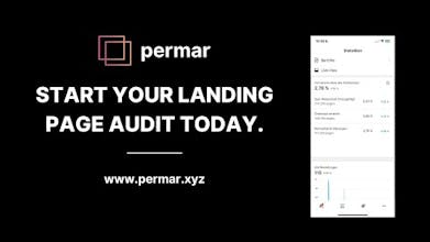 Permar正在进行由人工智能驱动的审计，以揭示着陆页的改进领域。
