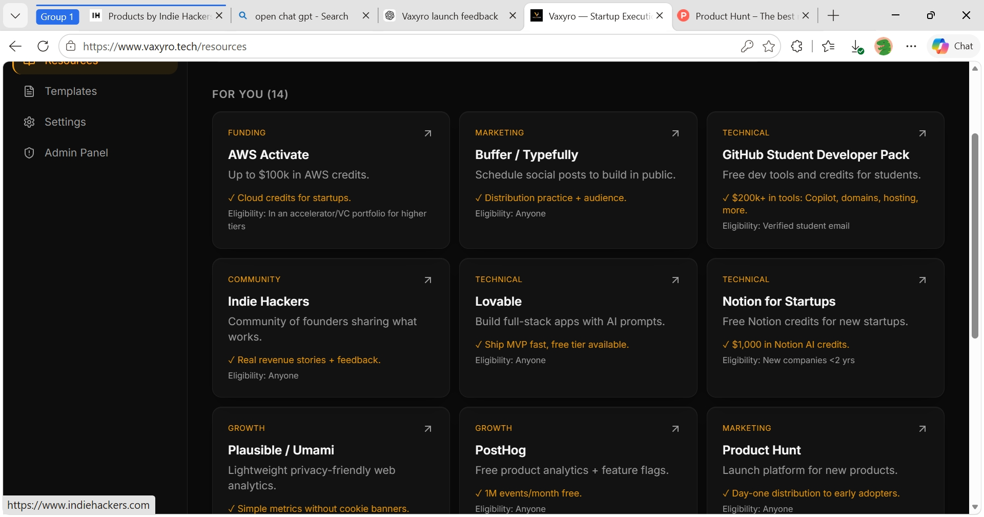 Vaxyro — Startup Execution OS gallery image
