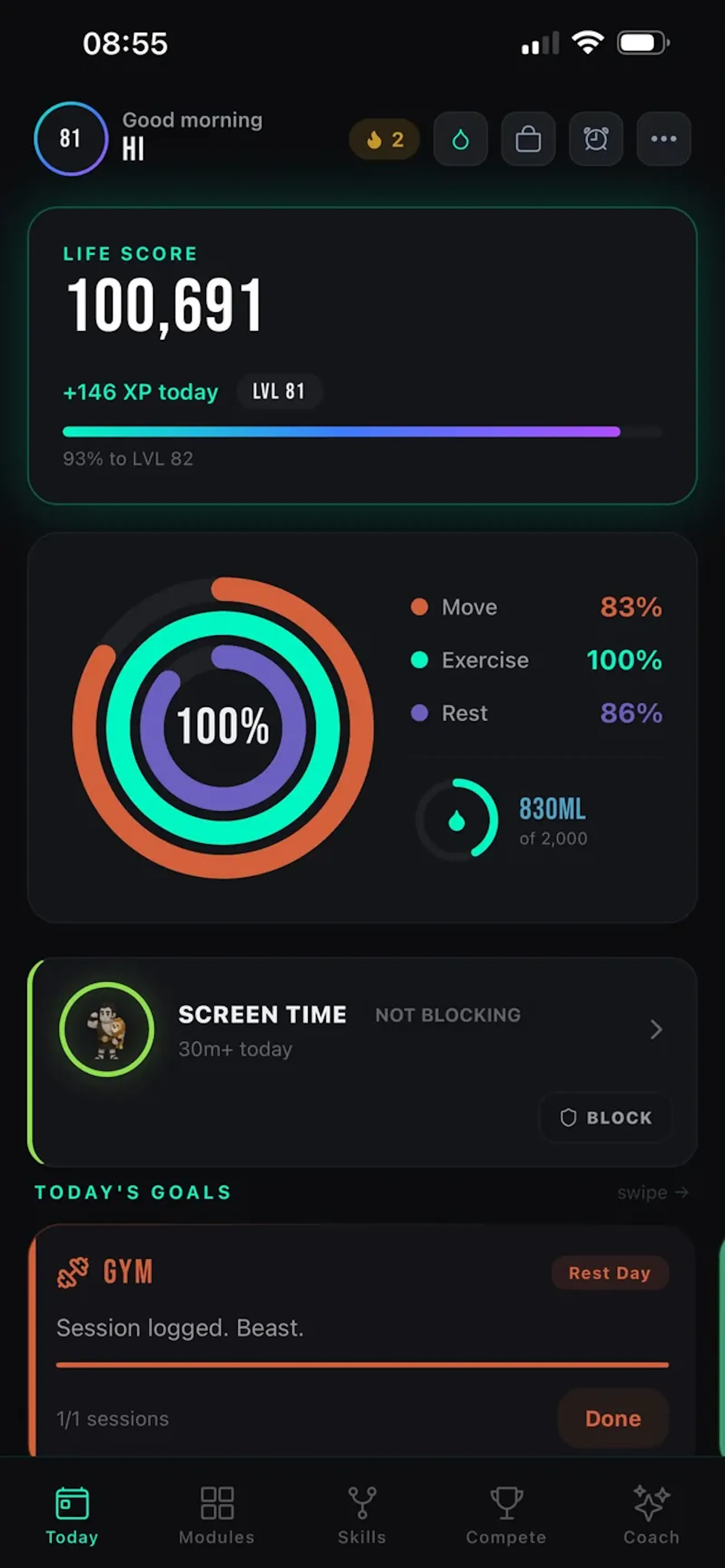OPTMZ : Gamify your Life screenshot 1