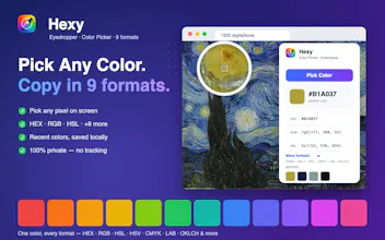 Hexy - Website Color Picker & Eyedropper gallery image