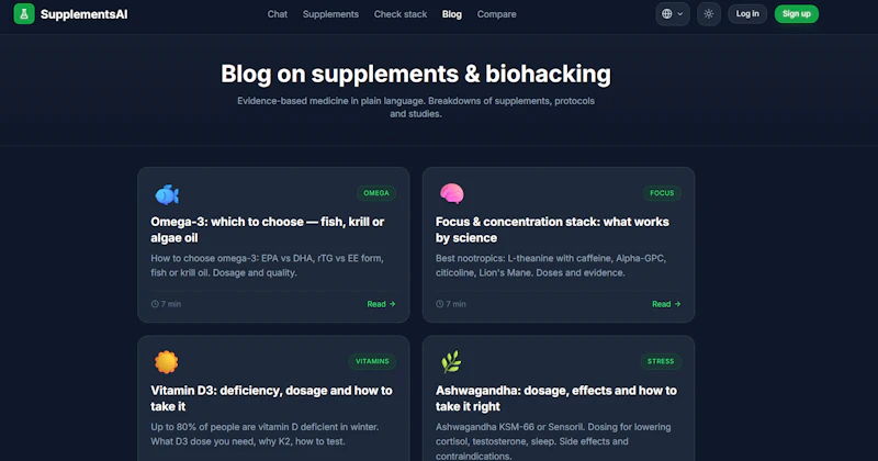 SupplementsAI screenshot 4