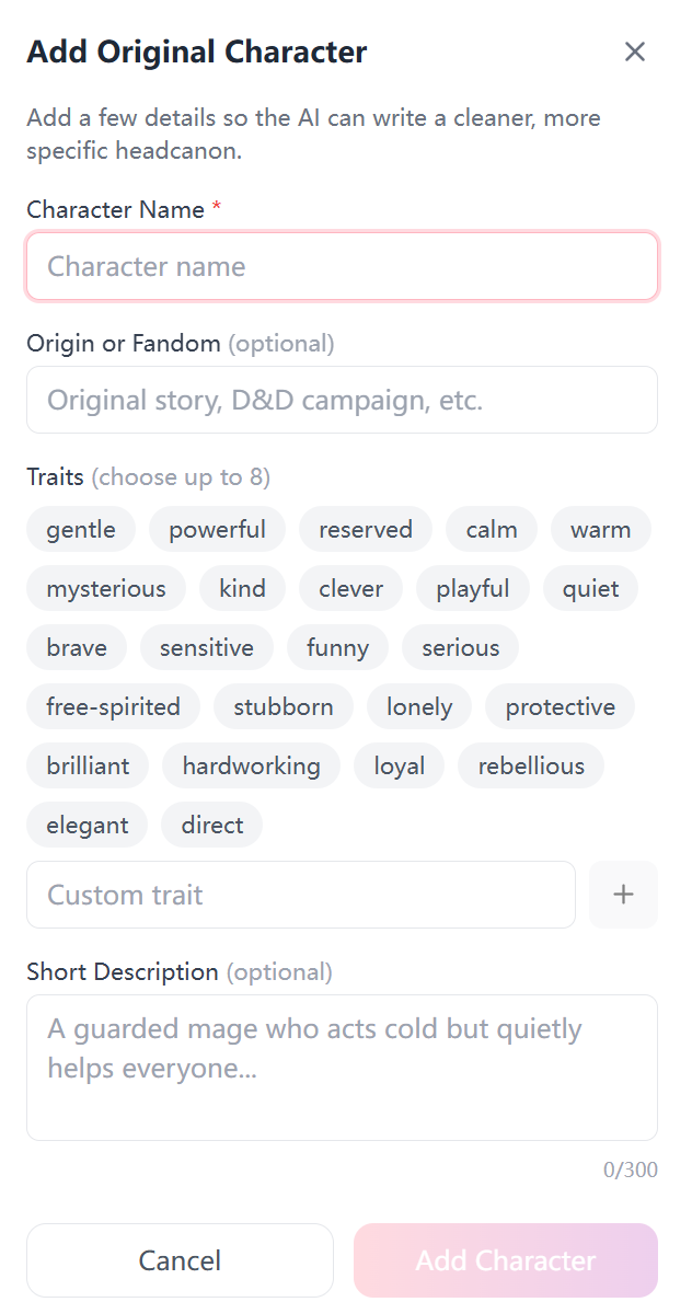 Headcanon Generator gallery image