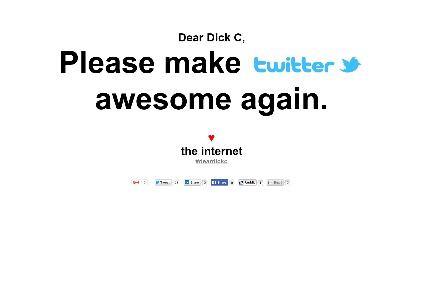 Dear Dick C