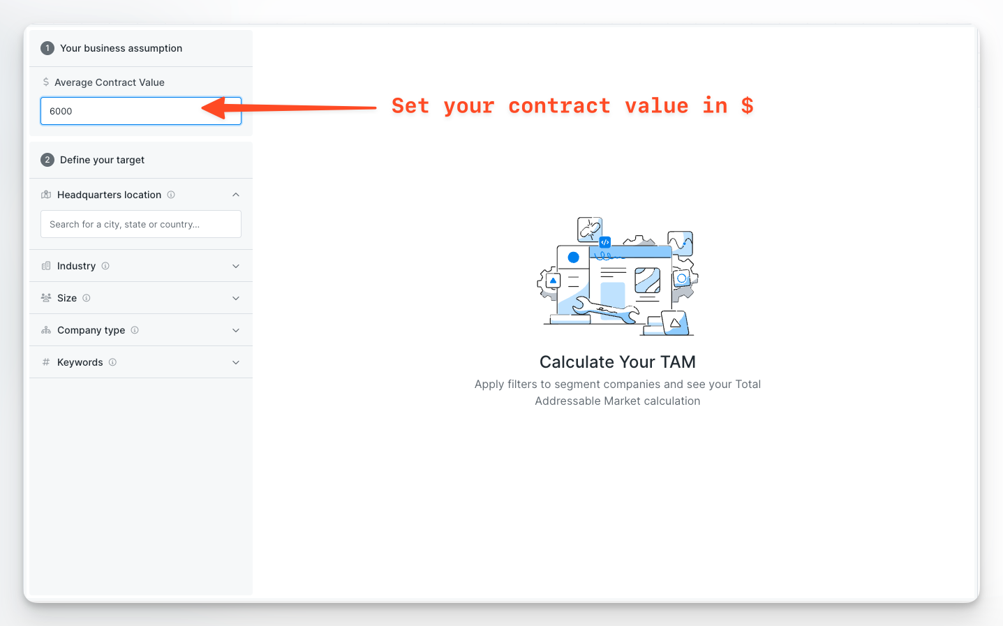 Total addressable Market calculator gallery image