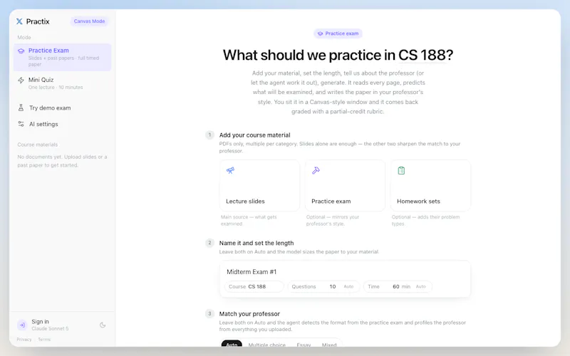 Practix screenshot 1