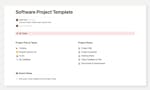 Software Project Management Template image