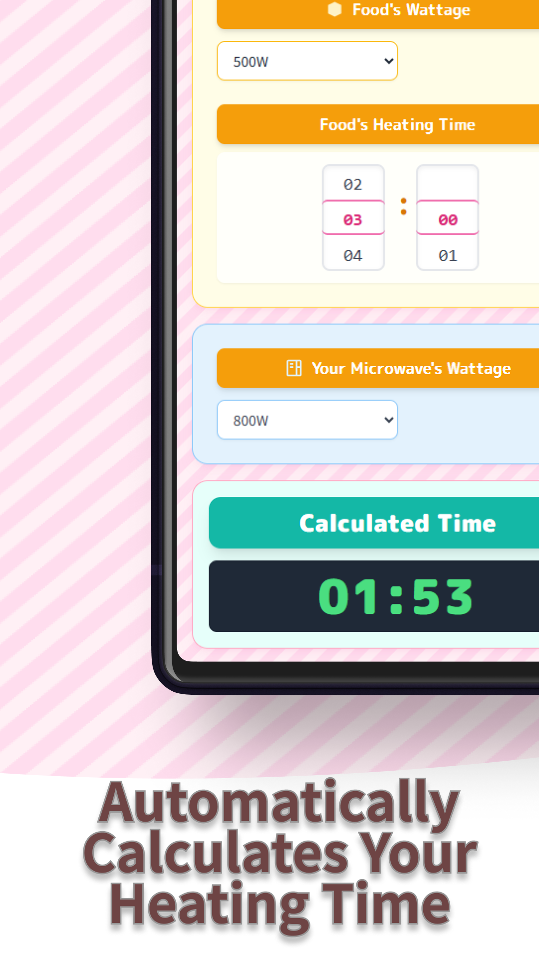 Microwave Time Saver: CuteCalc - Screenshot 4 preview