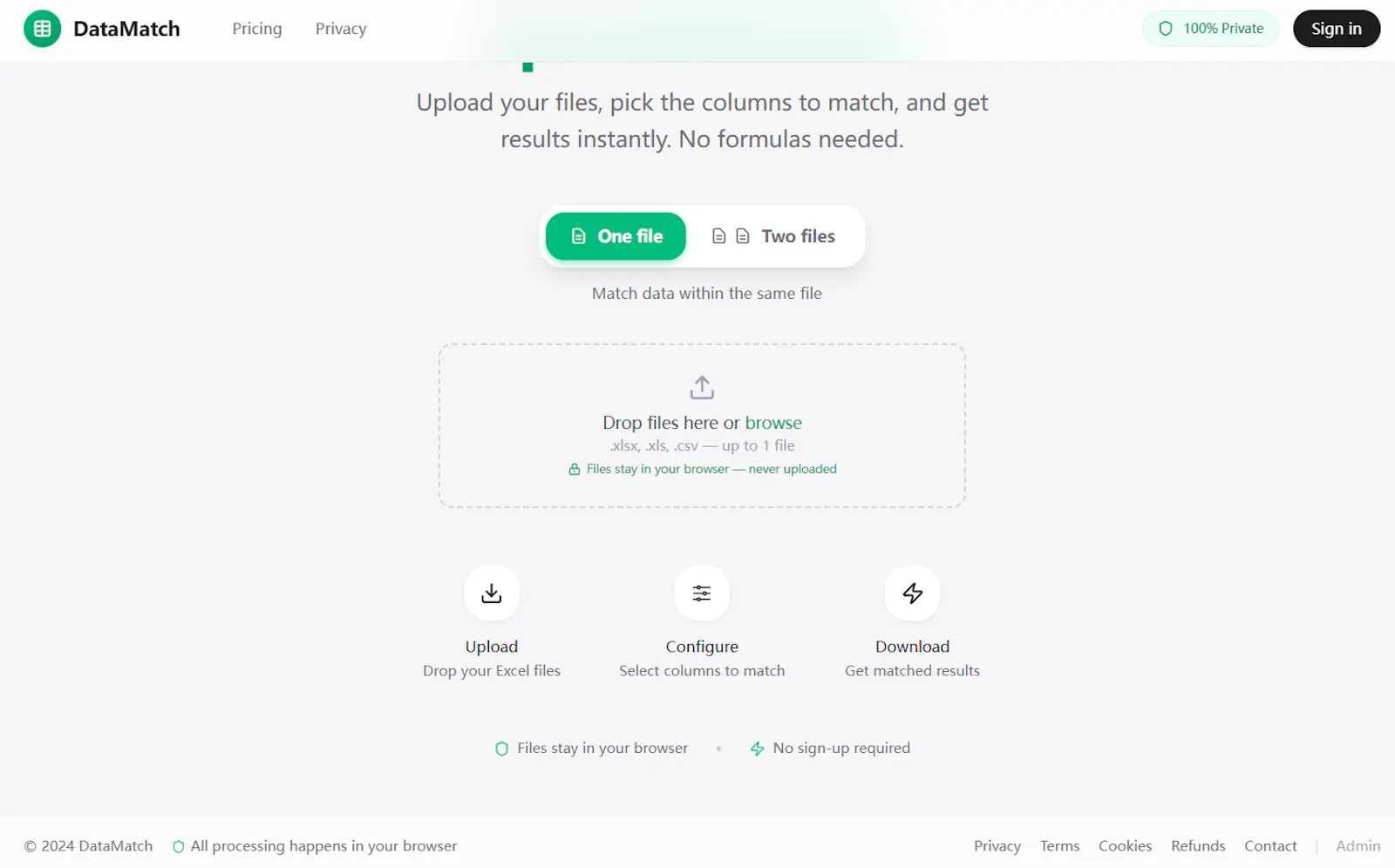 DataMatcha screenshot 1