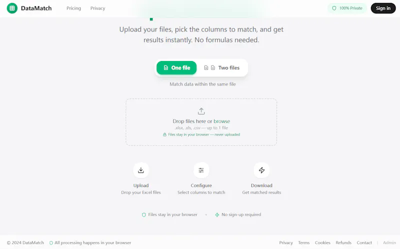 DataMatcha screenshot 1