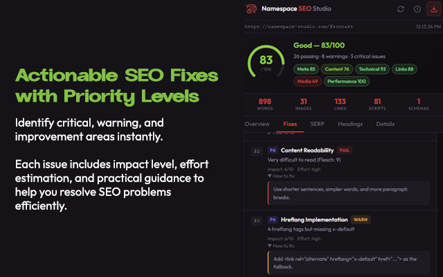 Namespace SEO Studio media 2